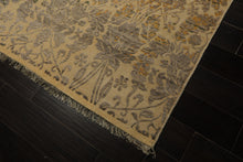 8x10 Beige, Taupe, Gray Color Hand Knotted  Wool Transitional Oriental Rug