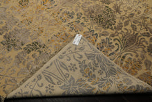 8x10 Beige, Taupe, Gray Color Hand Knotted  Wool Transitional Oriental Rug