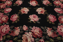 9x12 Black, Pink, Green Color Hand Woven French Aubusson Needlepoint  Wool Traditional Oriental Rug