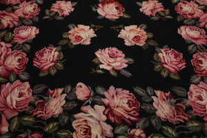 9x12 Black, Pink, Green Color Hand Woven French Aubusson Needlepoint  Wool Traditional Oriental Rug
