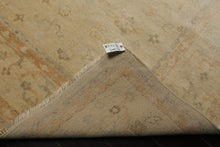 9x12 Beige, Tan, Gray Color Hand Knotted Oushak Wool Traditional Oriental Rug