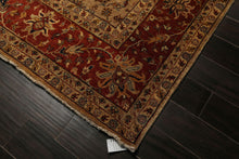9x12 Brown, Rust, Beige Color Hand Knotted Agra Wool Traditional Oriental Rug