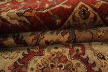 9x12 Brown, Rust, Beige Color Hand Knotted Agra Wool Traditional Oriental Rug