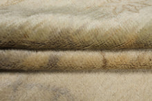 9x12 Beige, Seafoam, Brown Color Hand Knotted Oushak Wool Transitional Oriental Rug
