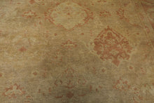8x10 Beige, Rose, Gray Color Hand Knotted Oushak Wool Traditional Oriental Rug