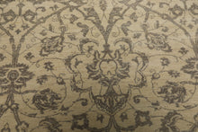 9x12 Beige, Brown, Color Hand Knotted Peshawar Wool Transitional Oriental Rug