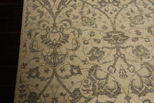 9x12 Beige, Brown, Color Hand Knotted Peshawar Wool Transitional Oriental Rug