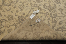 9x12 Beige, Brown, Color Hand Knotted Peshawar Wool Transitional Oriental Rug