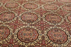 6x9 Beige, Rust Hand Knotted 100% Wool Kayseri Authentic Oushak Oriental Area Rug - Oriental Rug Of Houston