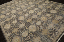 9x12 Gray, Beige, Tan Color Hand Knotted  Wool Transitional Oriental Rug