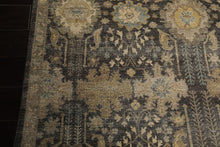 9x12 Gray, Beige, Tan Color Hand Knotted  Wool Transitional Oriental Rug