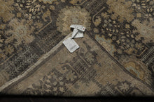 9x12 Gray, Beige, Tan Color Hand Knotted  Wool Transitional Oriental Rug