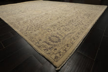 9x12 Beige, Taupe, Color Hand Knotted Peshawar Wool Transitional Oriental Rug
