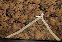 8x10 Black, Brown, Green Color Hand Woven French Aubusson Needlepoint  Wool Traditional Oriental Rug