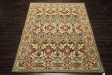 Multi Size Brown Sage Teal Color Hand Tufted William Morris Wool Arts & Crafts Oriental Rug