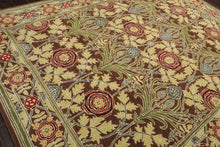 Multi Size Brown Sage Teal Color Hand Tufted William Morris Wool Arts & Crafts Oriental Rug