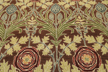Multi Size Brown Sage Teal Color Hand Tufted William Morris Wool Arts & Crafts Oriental Rug