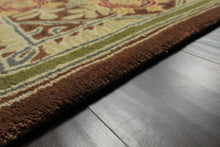 Multi Size Brown Sage Teal Color Hand Tufted William Morris Wool Arts & Crafts Oriental Rug