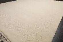 8x10 Ivory, , Color Hand Knotted French Aubusson Savonnerie Wool Traditional  Oriental Rug