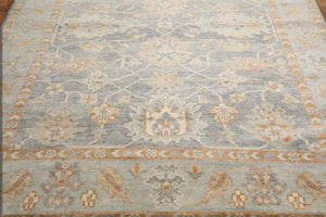 Multi Sizes Light Gray, Slate Color Hand Knotted Transitional 100% Wool Oriental Area Rug