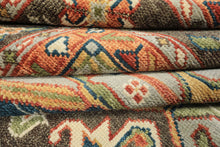 11'8''x15 Hand Knotted Wool Green Brown Oushak Southwestern Rug