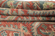 9x12 Rose, Slate, Taupe Color Hand Knotted Oushak Wool Transitional Oriental Rug