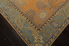 Multi Size Gold Brown Taupe Color Hand Tufted Donegal Wool Arts & Crafts/Mission Oriental Rug