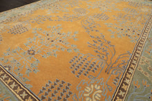 Multi Size Gold Brown Taupe Color Hand Tufted Donegal Wool Arts & Crafts/Mission Oriental Rug