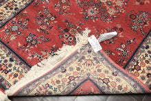 4x6 Rose, Ivory, Aqua Color Hand Knotted Pak Persian Sarouk New Zealand Wool Traditional Oriental Rug