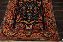 4x6 Navy, Gold, Burgundy Color Hand Knotted Turkish Oushak Wool Arts & Crafts Oriental Rug