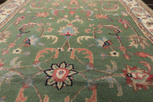 3x5 Sage, Ivory, Rose Color Hand Knotted Indo Kashan Wool Traditional Oriental Rug
