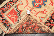 3x5 Light Peach, Coral, Aqua Color Hand Knotted Turkish Kula Wool Traditional Oriental Rug