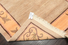 4x6 Beige, Peach, Brown Color Hand Knotted Tibetan Wool Traditional Oriental Rug