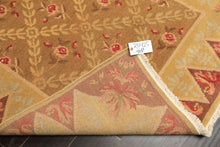 4x6 Brown, Gold, Green Color Hand Knotted Caucasian Wool Traditional Oriental Rug