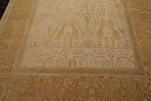 8x10 Beige, Gold, Taupe Color Hand Woven Aubusson Savonnerie Wool Traditional Oriental Rug
