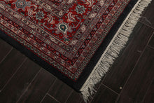 11x13 Midnight Blue, Red, Ivory Color Hand Knotted Heriz Wool Traditional Oriental Rug