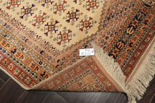 4x6 Beige, Burnt Orange, Gold Color Hand Knotted Turkish Kula Wool Traditional Oriental Rug
