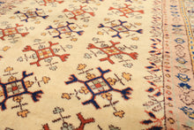 4x6 Beige, Burnt Orange, Gold Color Hand Knotted Turkish Kula Wool Traditional Oriental Rug