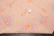 9x12 Baby Pink, Lavender, Blush Color Hand Woven Dhurry Kilim Wool Transitional Oriental Rug
