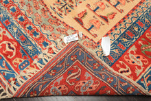 6x7 Ivory, Orange, Aqua Color Hand Knotted Turkish Kula Wool Traditional Oriental Rug