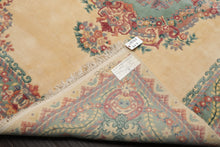 6x9 Ivory, Aqua, Lavender Color Hand Knotted French Aubusson Savonnerie New Zealand Wool Traditional Oriental Rug
