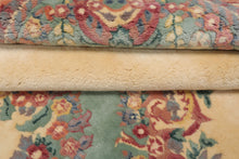 6x9 Ivory, Aqua, Lavender Color Hand Knotted French Aubusson Savonnerie New Zealand Wool Traditional Oriental Rug