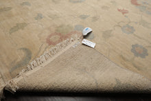 9x12 Beige, Oatmeal, Rose Color Hand Knotted Tibetan Wool Arts & Crafts Oriental Rug