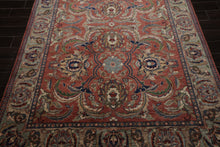 6x9 Rose, Ivory, Beige Color Hand Knotted French Aubusson Savonnerie Wool Traditional Oriental Rug