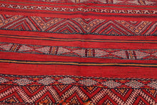 5x7 Rusty Red Caucasian Hand-Woven Wool Semi Antique Kilim Oriental Area Rug