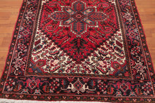 5x7 Red Hand Knotted Traditional Tabriz Bordered Wool Oriental Area Rug