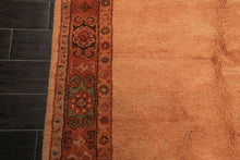 5x8 Orange, Red, Brown Color Hand Knotted Gabbeh Wool Modern Oriental Rug