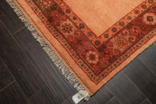 5x8 Orange, Red, Brown Color Hand Knotted Gabbeh Wool Modern Oriental Rug