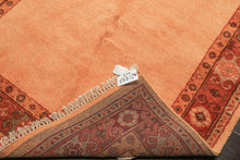 5x8 Orange, Red, Brown Color Hand Knotted Gabbeh Wool Modern Oriental Rug