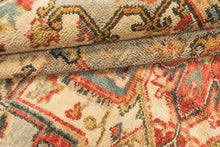 6x9 Moss, Gray, Ivory Color Hand Knotted Heriz Wool Transitional Oriental Rug